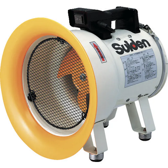 【CAINZ-DASH】スイデン 送風機(軸流ファン)ハネ200mm 単相100V低騒音省エネ SJF-200L-1【別送品】