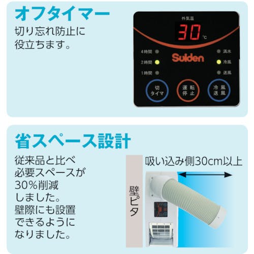 CAINZ-DASH】スイデン 【25年今季完売】 スポットエアコン 1