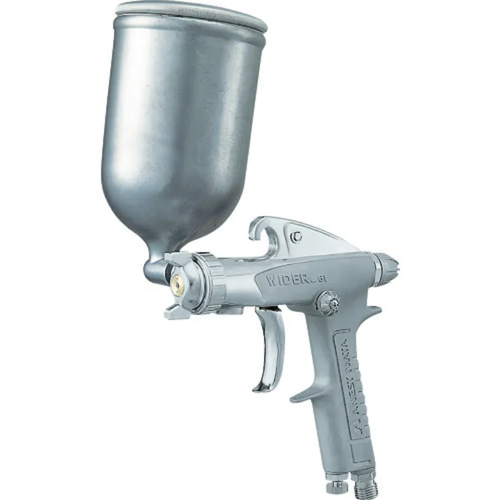 【CAINZ-DASH】アネスト岩田 小形スプレーガン 重力式 ノズル口径Φ1.0 0.4kW 空気使用量75L/min W-61-1G【別送品】