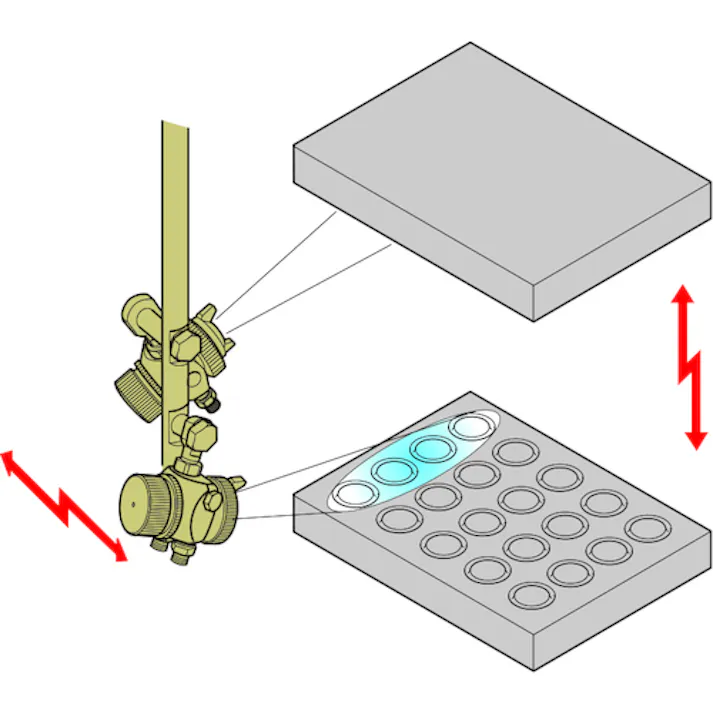 【CAINZ-DASH】アネスト岩田 液体塗布用自動スプレーガン(小形) ノズル口径Φ1.3 パターン開き350mm TOF-6B-13【別送品】