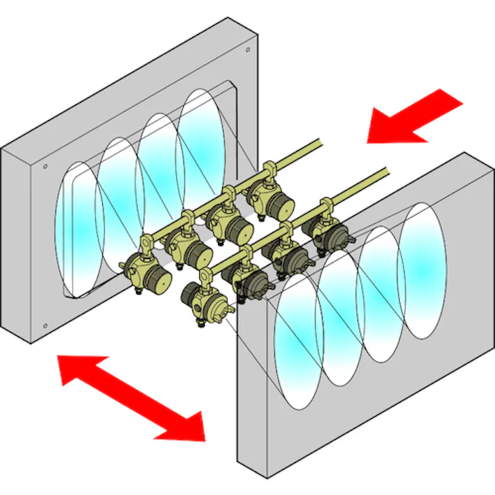 【CAINZ-DASH】アネスト岩田 液体塗布用自動スプレーガン(小形) ノズル口径Φ1.3 パターン開き350mm TOF-6B-13【別送品】