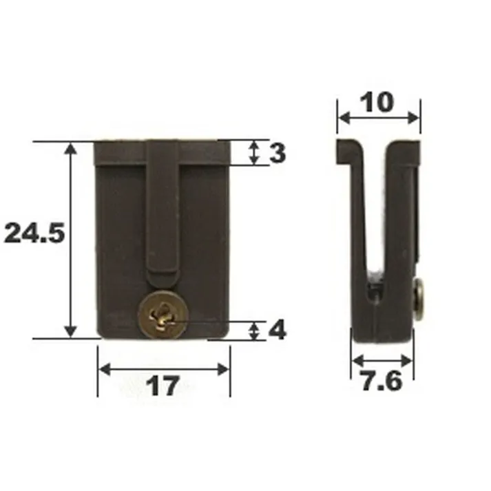 網戸ガイド トステム ブロンズ 104