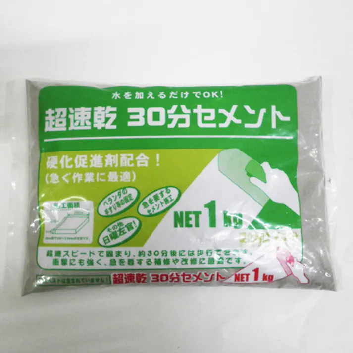 水を加えるだけでOK!超速乾 30分セメント 1kg