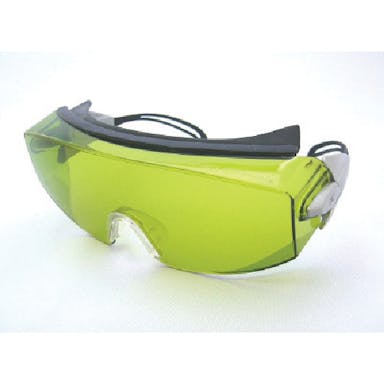 【CAINZ-DASH】理研オプテック レーザー用一眼型保護メガネ　ＣＯ２用　メガネ併用可　グリーン RS-80 V【別送品】