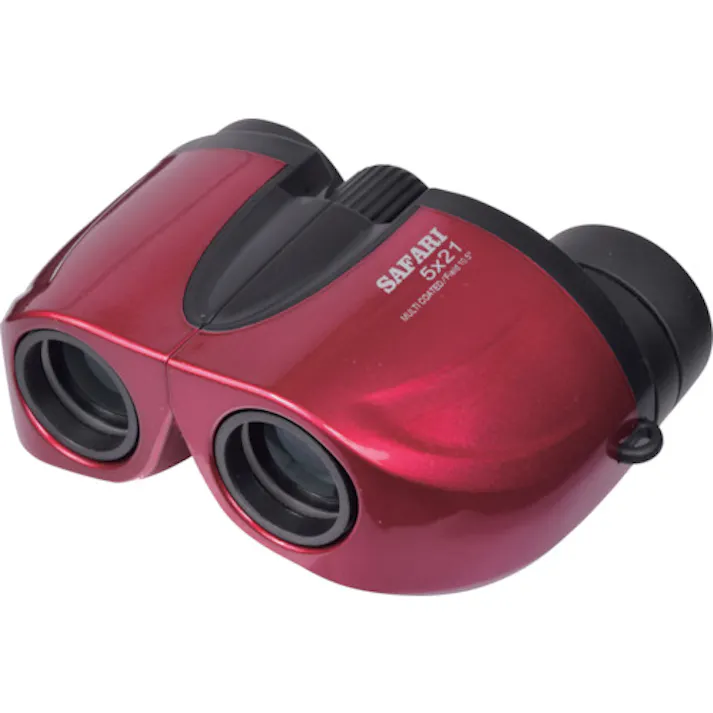 【CAINZ-DASH】サイトロンジャパン コンパクト広視野5倍双眼鏡 SAFARI5X21 レッド SAFARI5X21RD【別送品】