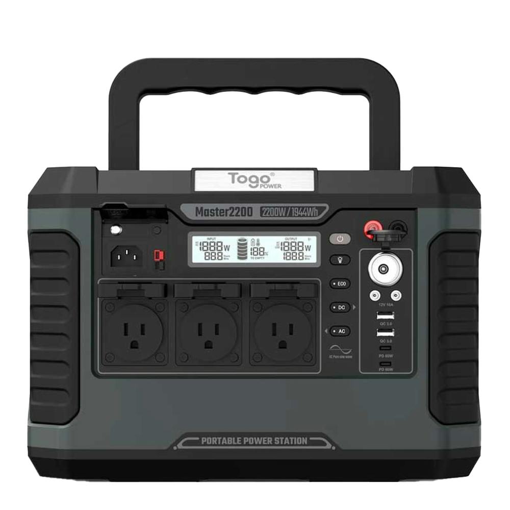 TogoPower ポータブル電源 1800W TPS1800 USB機能付き 充電池 TogoPower ポータブル電源 1800W TPS1800 USB機能付き 充電池