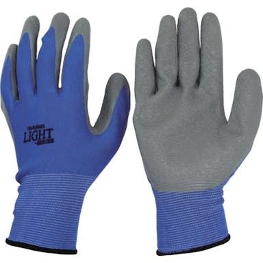 【CAINZ-DASH】おたふく手袋 １３Ｇ天然ゴム背抜き手袋　ブルー　Ｌ A-371-BL-L【別送品】