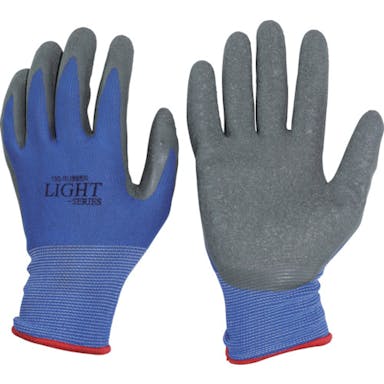 【CAINZ-DASH】おたふく手袋 １３Ｇ天然ゴム背抜き手袋　ブルー　Ｍ A-371-BL-M【別送品】