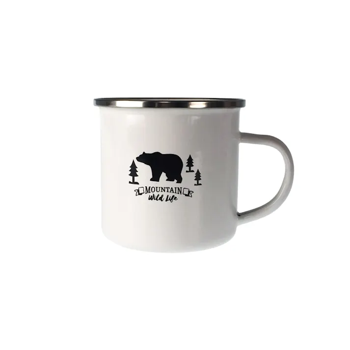 ホーローマグカップ 400ml ホワイト HA5729