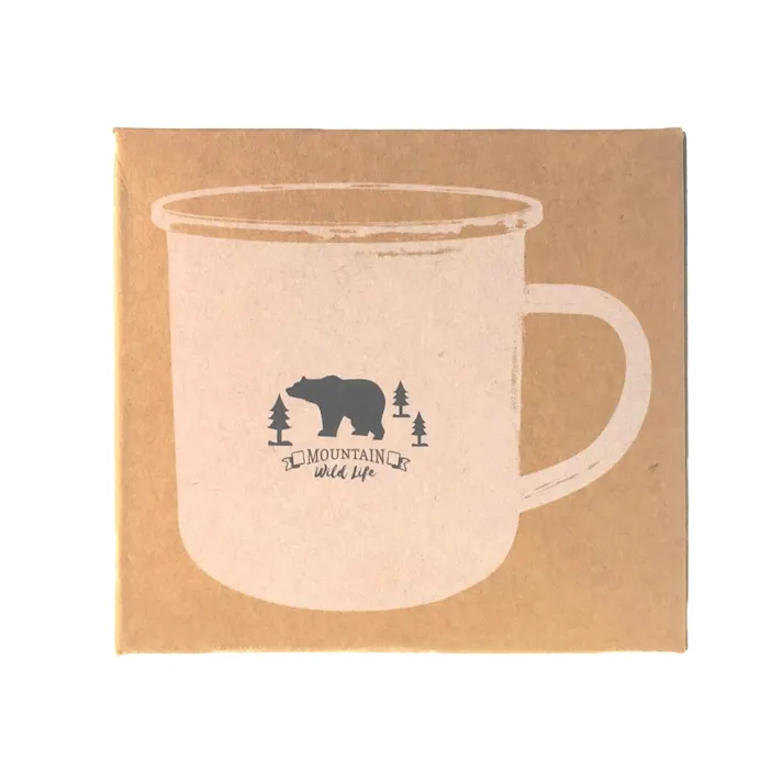 ホーローマグカップ 400ml ホワイト HA5729