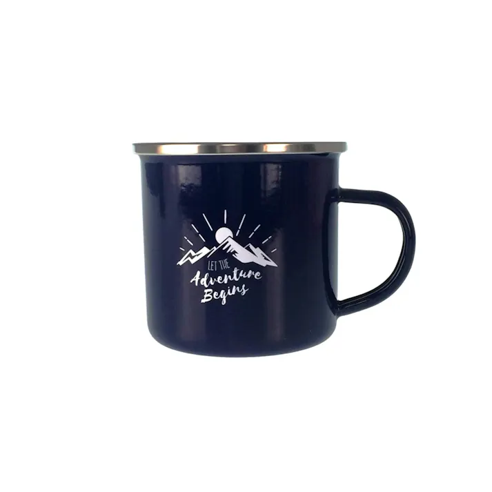 ホーローマグカップ 400ml ネイビー HA5730