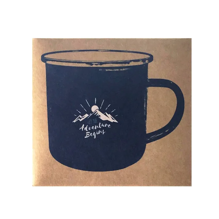 ホーローマグカップ 400ml ネイビー HA5730