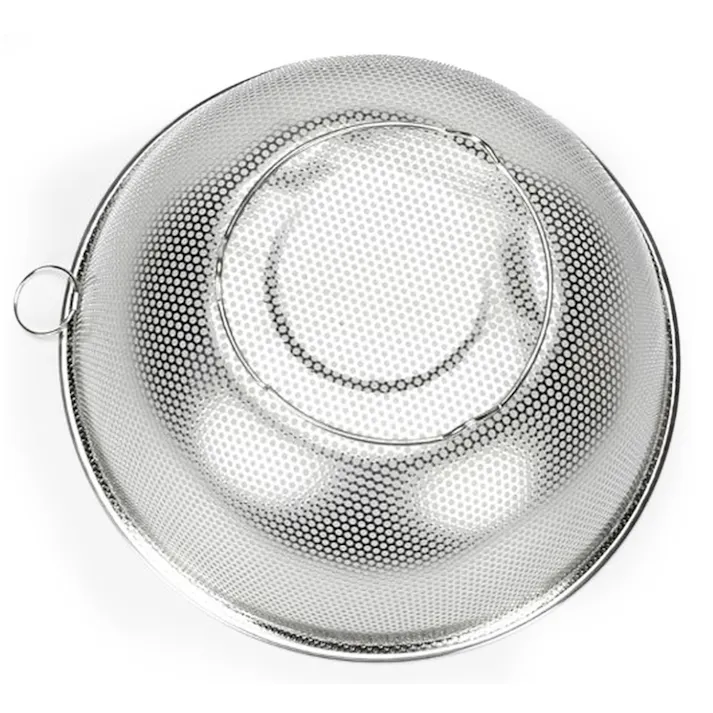 ステンレス製 パンチボール型ザル 24cm HA5797