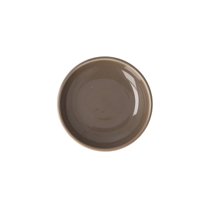 軽スタ軽量磁器食器 9cm小皿 ブラウン HA5810