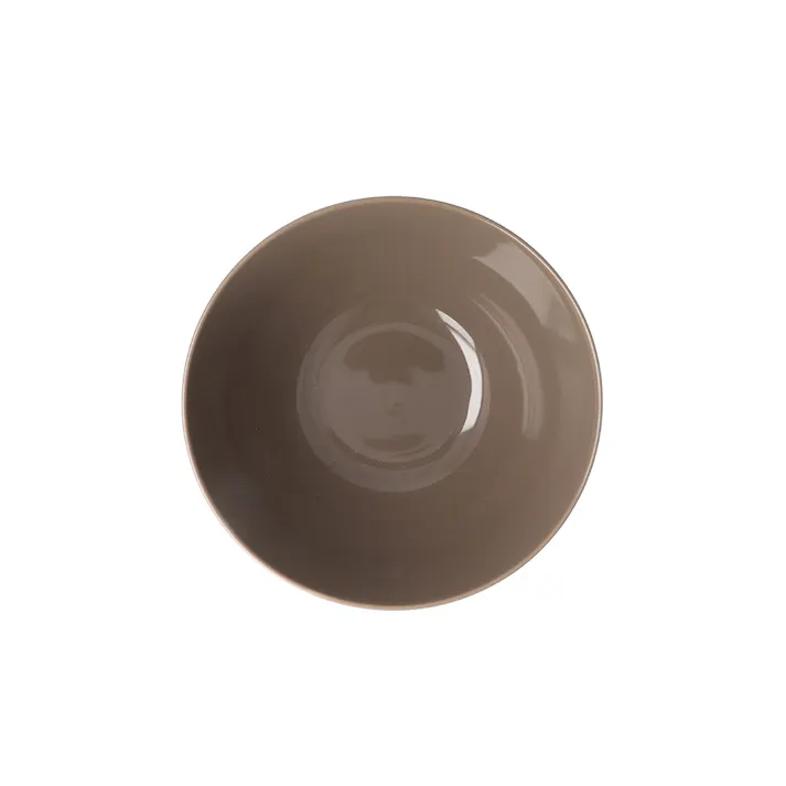 軽スタ軽量磁器食器 飯椀小 ブラウン HA5814