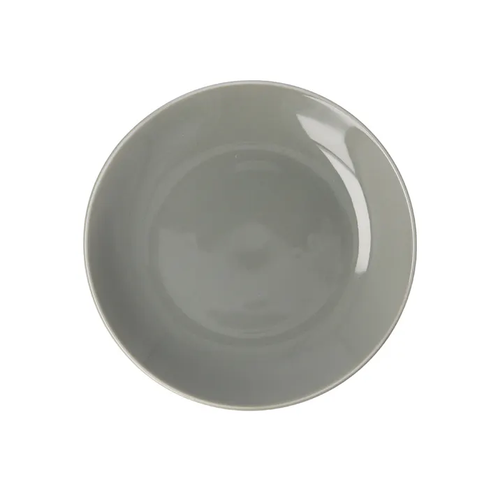 軽スタ軽量磁器食器 15cmプレート小 クールグレー