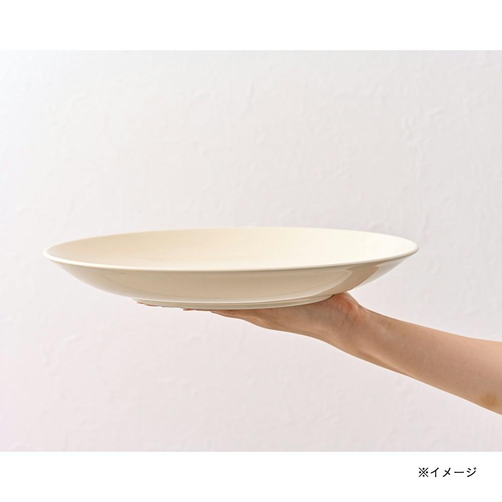 軽スタ軽量磁器食器 30cm大大皿 クリーム | 食器・グラス・カトラリー