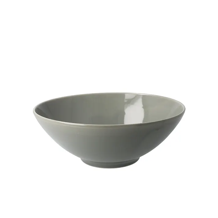 軽スタ軽量磁器食器 ラーメン丼ぶり クールグレー