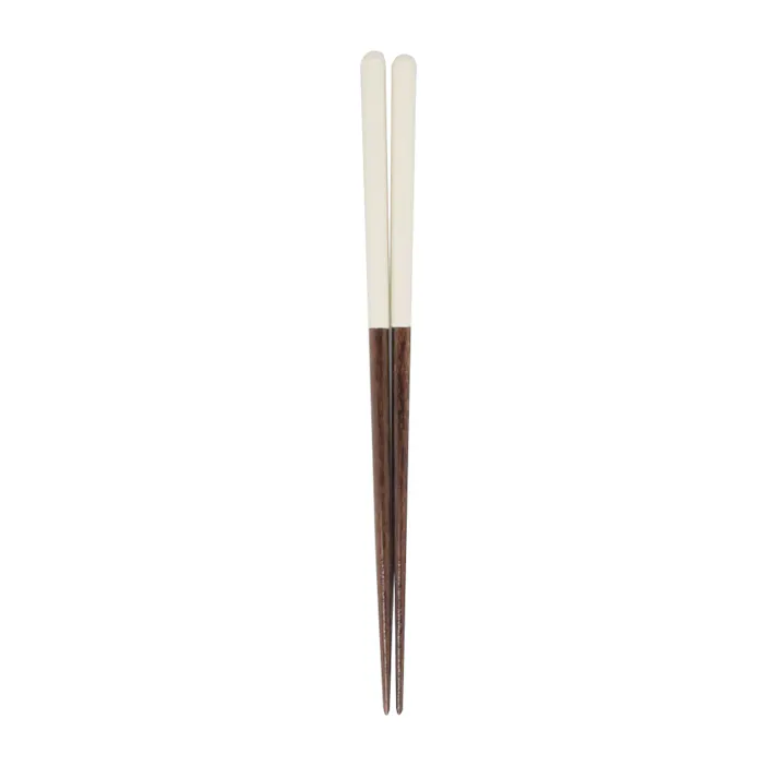食洗機で洗えるカラー箸 23cm クリームモダン