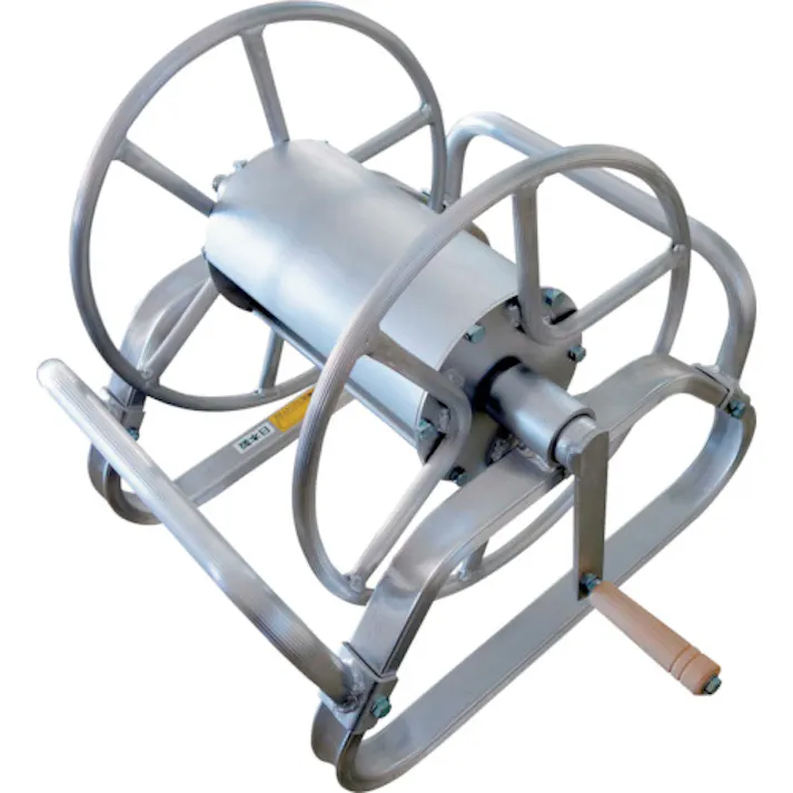 【CAINZ-DASH】昭和ブリッジ販売 アルミ製ホース巻取機(リールのみ) 床置き型 MA-3B【別送品】