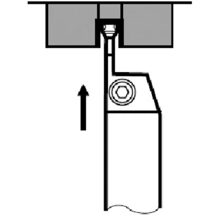 【CAINZ-DASH】タンガロイ マイティー・シリーズ 外径深溝入れ・旋削加工用バイト CGSSR/L-D CGSSL2525-30D【別送品】