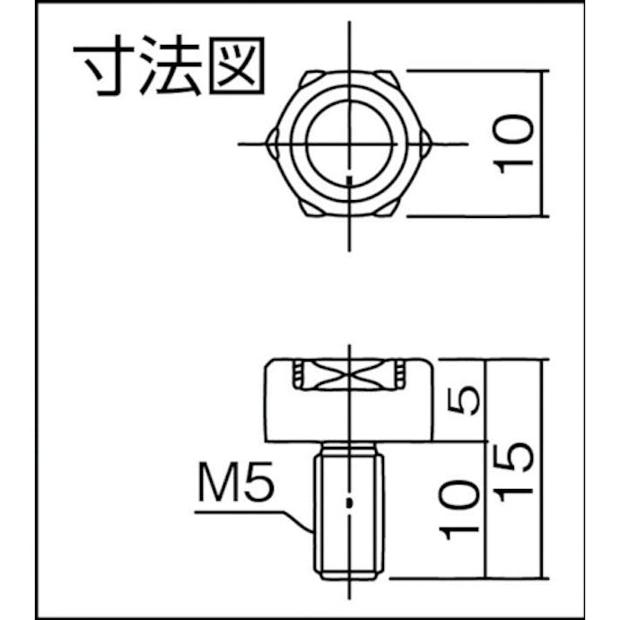【CAINZ-DASH】カネテック 六角形永磁ホルダ　おねじ付 KM-RB10【別送品】