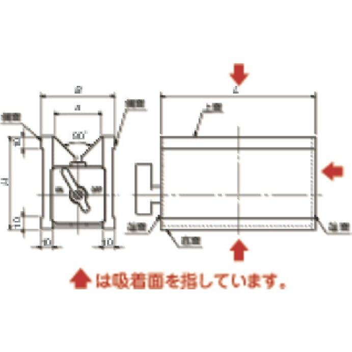 【CAINZ-DASH】カネテック マグネットＶ形ホルダ KVA-2A【別送品】