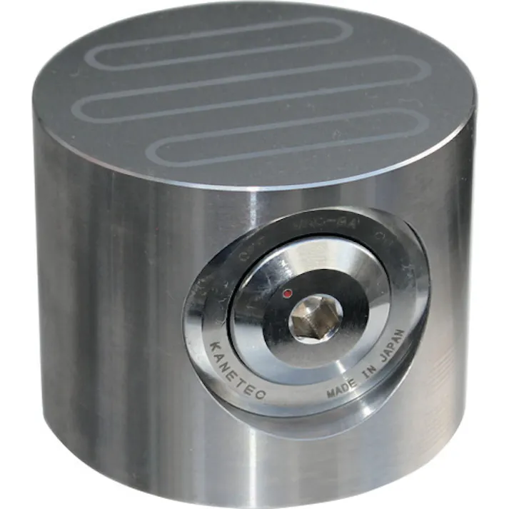 【CAINZ-DASH】カネテック 一面吸着丸形永磁ミニチャック 上面吸着力500N MMC-8A【別送品】