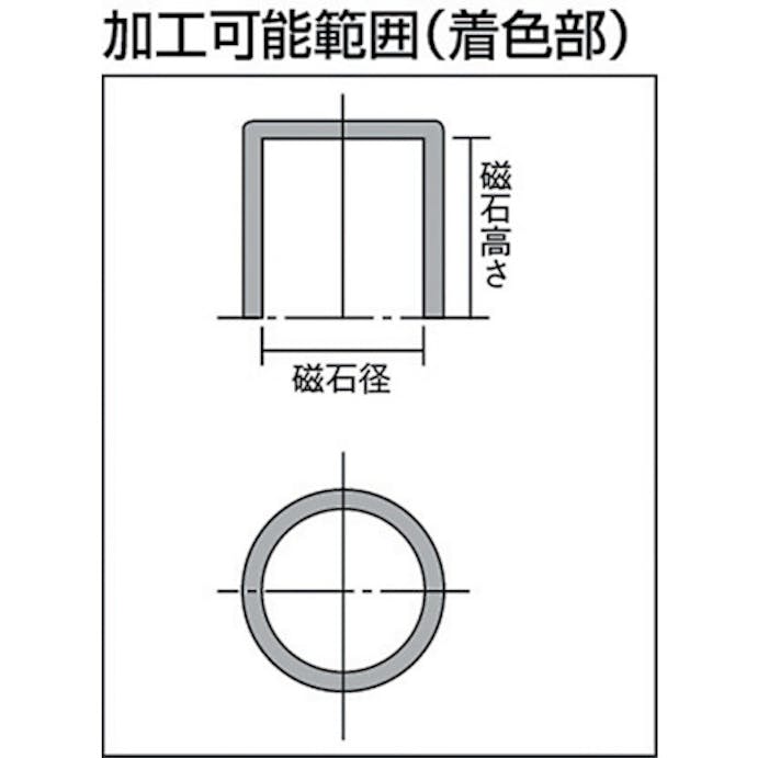 【CAINZ-DASH】カネテック 永磁ホルダ　ネオジム磁石　円形・ねじ穴あり　外径３０ｍｍ KM-03C【別送品】