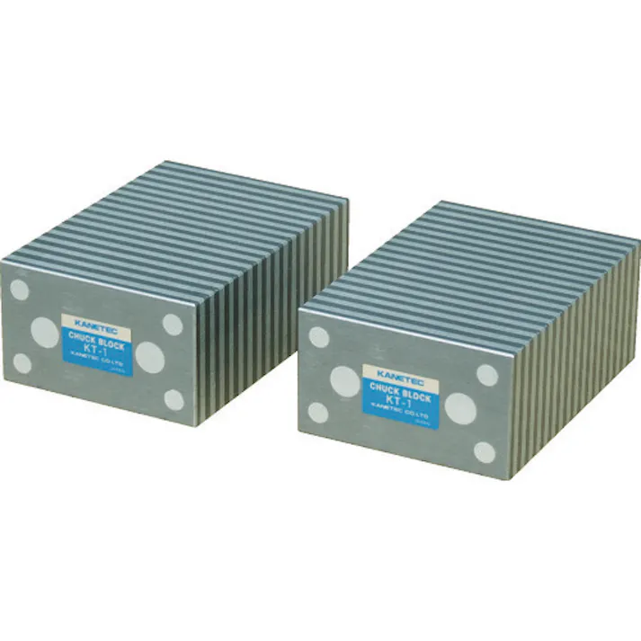 【CAINZ-DASH】カネテック 角形チャックブロック 磁気誘導タイプ 1組2個入り KT-1【別送品】