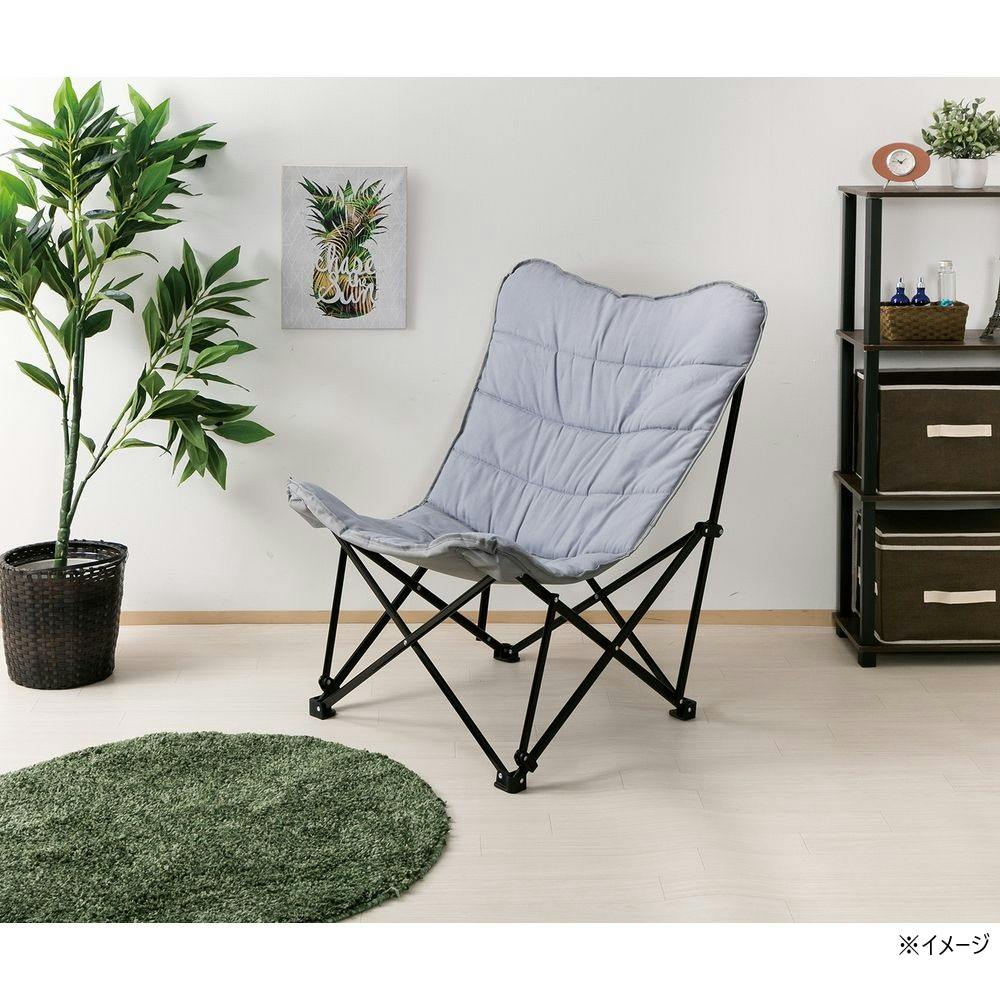 Un＋usual ハイバック リラックスチェア グレー B2-HRC80GRY