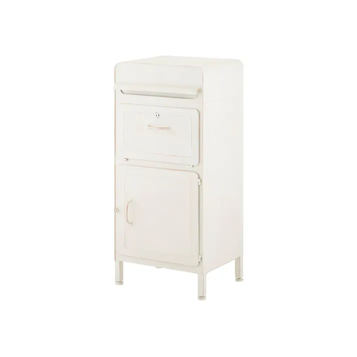 ガーデン収納ポスト MB16 ホワイト 幅42cm 高さ91cm 奥行34cm