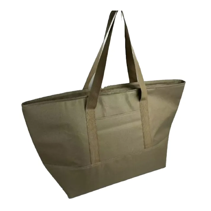 大型保冷トートバッグ ブラウン