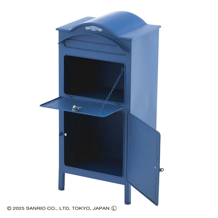 ガーデンポスト 収納ボックス付 ブルー シナモロール 幅42.5cm 高さ91.5cm 奥行34.5cm