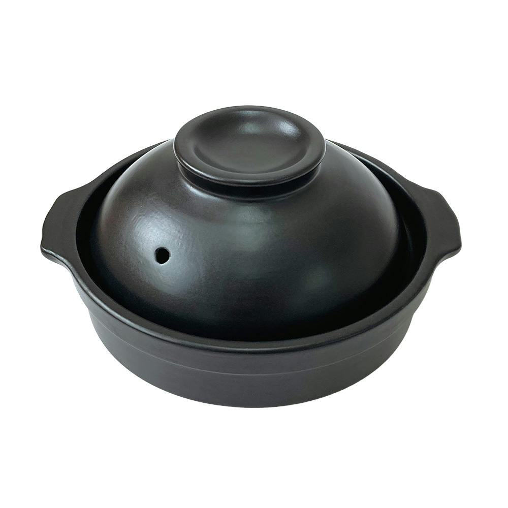 一人用土鍋 漆黒 17cm