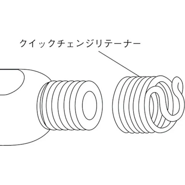 【CAINZ-DASH】ベッセル エアーハンマー用クイックチェンジリテーナー AS-240【別送品】