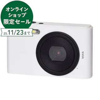 KEIYO コンパクトデジタルカメラ ホワイト×ブラック NT-DC001-WBK