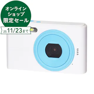 KEIYO コンパクトデジタルカメラ ホワイト×アクア NT-DC001-WAQ