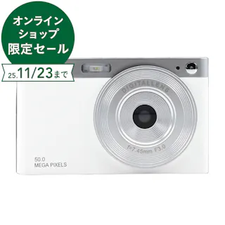 KEIYO WiFiレトロデジタルカメラ ホワイト AN-DC003(WH)