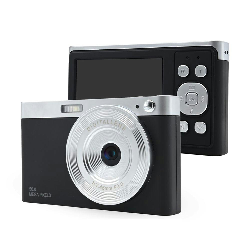 KEIYO WiFiレトロデジタルカメラ ブラック AN-DC003(BK) | カメラ