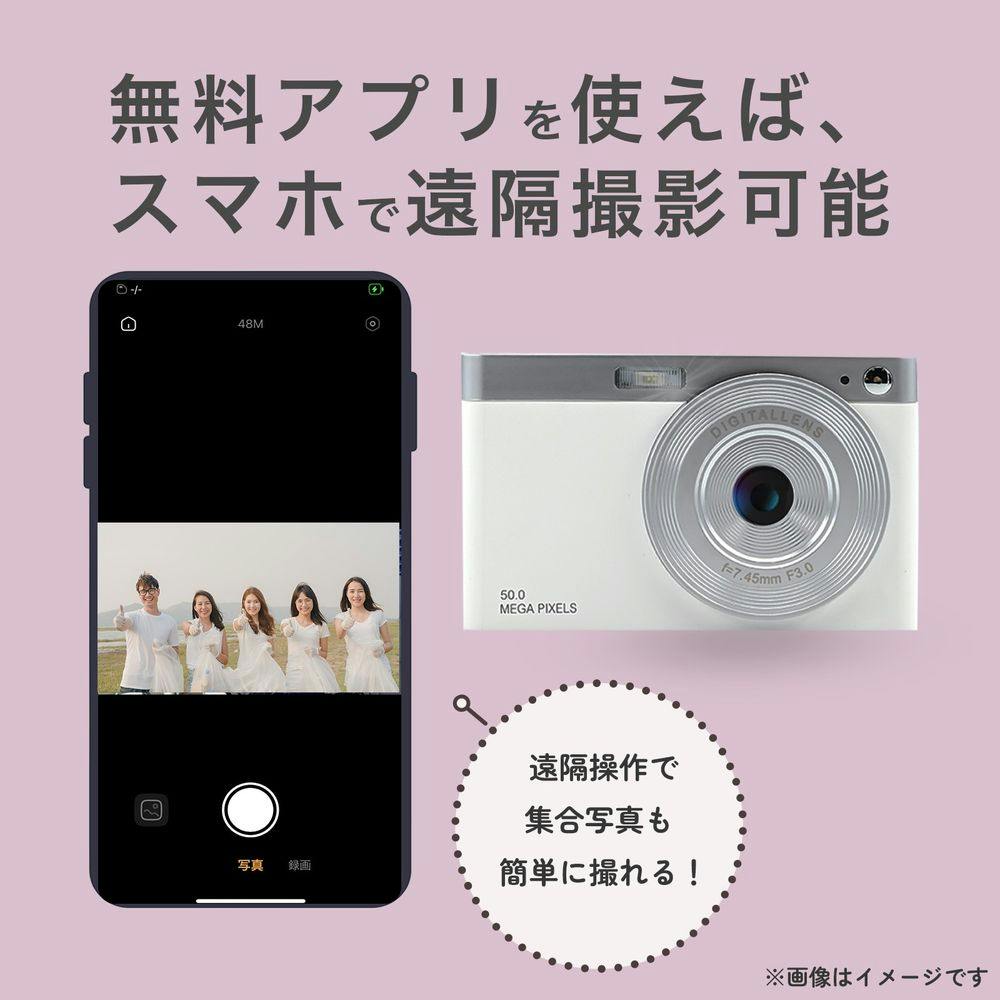 KEIYO WiFiレトロデジタルカメラ ブラック AN-DC003(BK) | カメラ