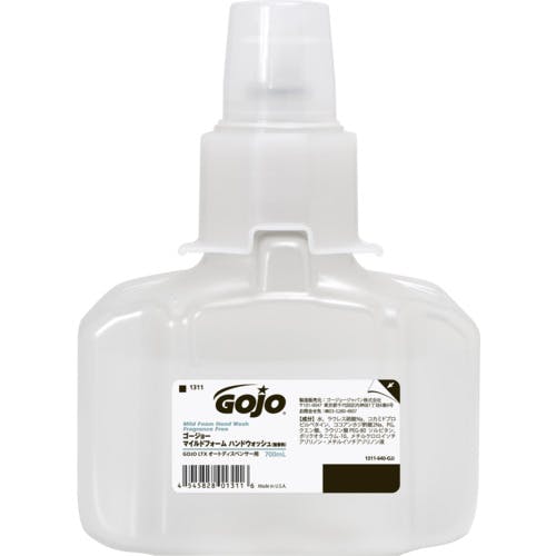 ゴージョージャパン ゴージョー マイルドフォームウォッシュ(無香料)700mL(LTX用カートリッジ) 1311 ハンドソープ ゴージョージャパン ゴージョー マイルドフォームウォッシュ(無香料)700mL(LTX用カートリッジ) 1311 ハンドソープ