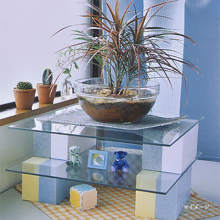 発泡 Kレンガ ライトブルー