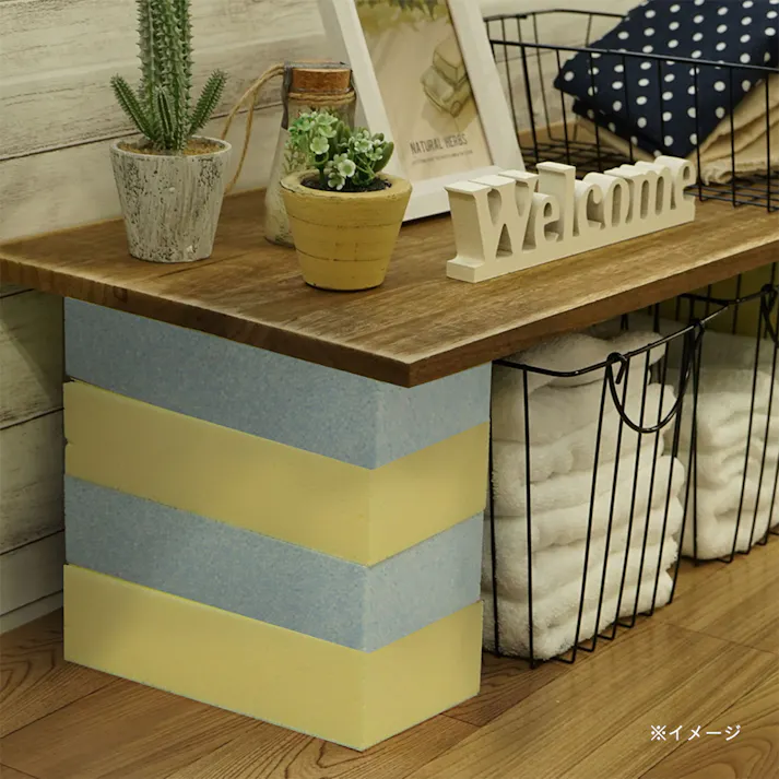 発泡 Kレンガ ライトブルー