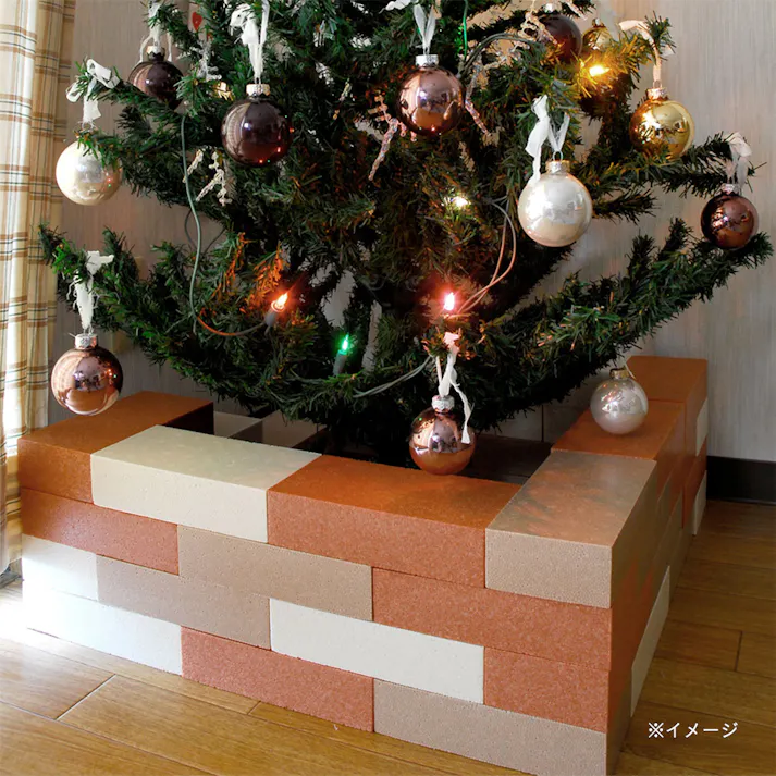 発泡 Kレンガ ライトブルー