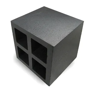 発泡 キューブロック 200角 ブラック