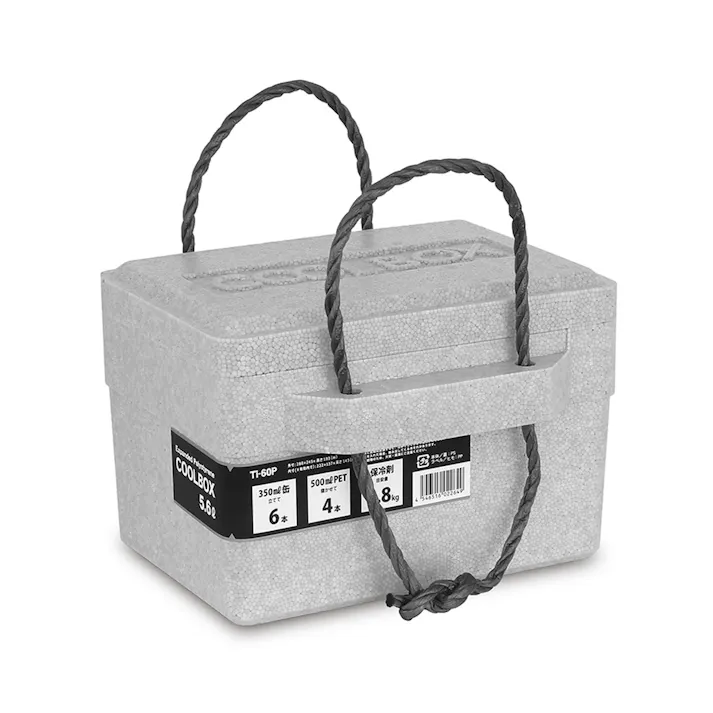 発泡クーラーボックス 5.6L グレー Ti-60P
