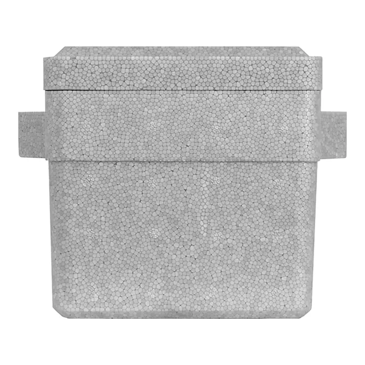 発泡クーラーボックス 5.6L グレー Ti-60P