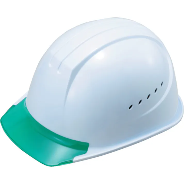 【CAINZ-DASH】谷沢製作所 エアライト搭載ヘルメット通気孔付き(PC製・透明ひさし型) ST#1610-JZV(EPA) 帽体色 ホワイト 1610-JZV-V3-W3-J【別送品】