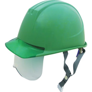 【CAINZ-DASH】谷沢製作所 エアライト搭載シールド面付ヘルメット　ＳＴ＃１６１ＶＪ－ＳＨ（ＥＰＡ）　帽体色　グリーン　　　 161VJ-SH-G2V3-J【別送品】